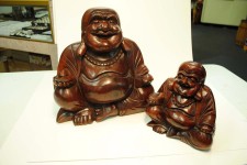 Wood, Happy Buddha