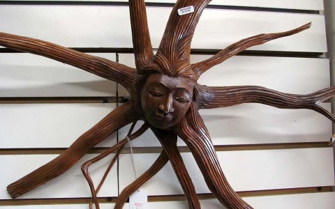Carved Wood Medusa